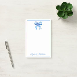 Bloco De Notas Arco de Coastal Blue e White Watercolor Personaliz