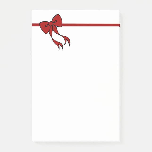 Bloco De Notas Arco de Natal Posta Notas Presente (Frente)