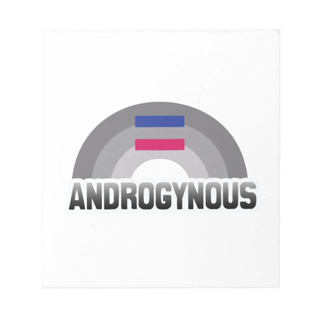 BLOCO DE NOTAS ARCO-ÍRIS ANDRÓGINO (Frente)