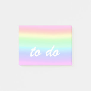 Bloco De Notas Arco-Íris de Pastel Bonito para fazer