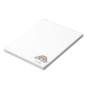 Bloco De Notas Arco-Íris E Nuvens Cáudias