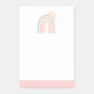Bloco De Notas Arco-íris e sol