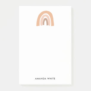 Bloco De Notas Arco-Íris Minimalista Terrestre