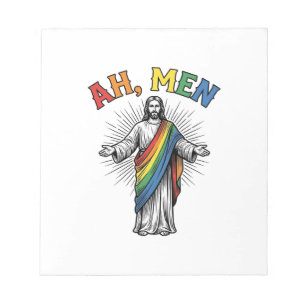 Bloco De Notas Arco-íris Religioso Vintage Ah Homens