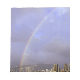 Bloco De Notas Arco-íris sobre Honolulu, Havaí, EUA