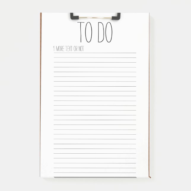 Bloco De Notas Área de transferência com Posto de papel vinculado (Frente)