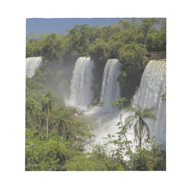 Bloco De Notas Argentina, Cataratas do Iguaçu ao sol. (Frente)