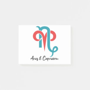 Bloco De Notas Aries e Casais de Capricórnio Astrologia Zodiaca