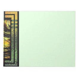 Bloco De Notas Art Deco Em Verde E Dourado