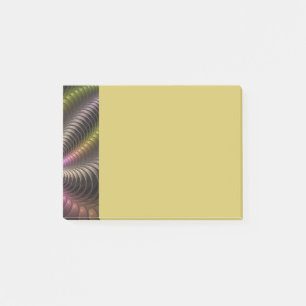 Bloco De Notas Arte abstrata brilhante e trippy fractal 3D colori