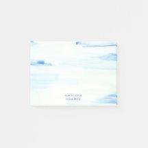 Arte Abstrata Oceano Azul Nome Personalizado