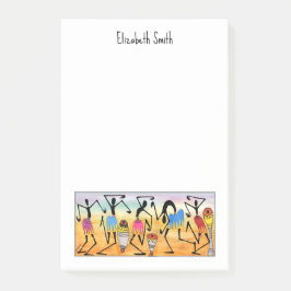 Bloco De Notas Arte Africana, dança espetacular do Break