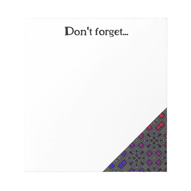 Bloco De Notas Arte caleidoscópica do volume treze (Frente)