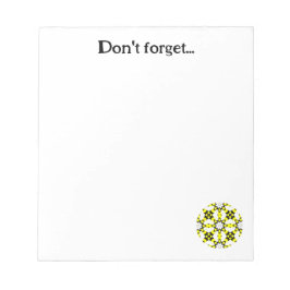 Bloco De Notas Arte caleidoscópica do volume um sete