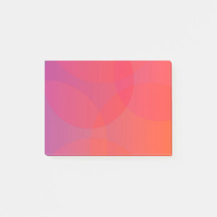 Bloco De Notas Arte cor-de-rosa, alaranjada, moderna, simples,