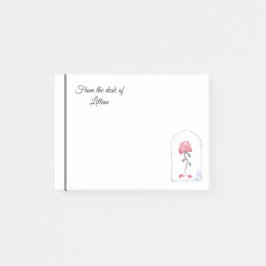 Bloco De Notas Arte cor-de-rosa do watercolour