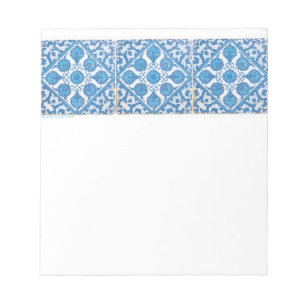 Bloco De Notas Arte Cornflower Azul Branca