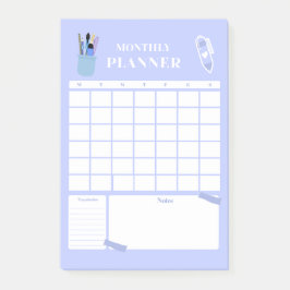 Bloco De Notas Arte de Layout de Planejador Mensal Lavanda