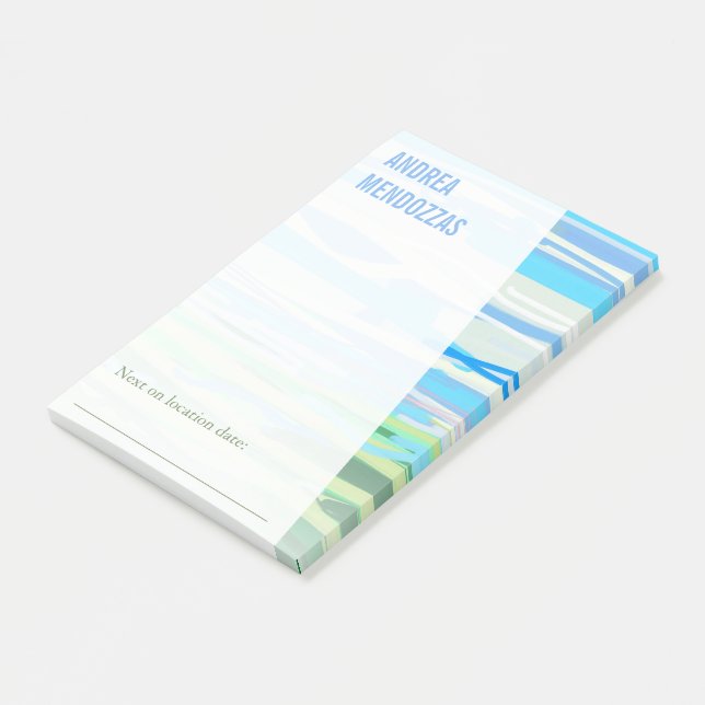 Bloco De Notas Arte de Paisagismo Minimalista (Inclinado)