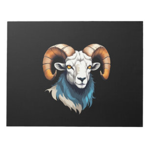 Bloco De Notas Arte de vetor Ram com cores vibrantes