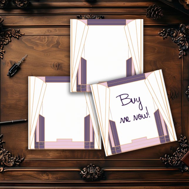 Bloco De Notas Arte Deco Geometria Noite de Veludo (Criador carregado)