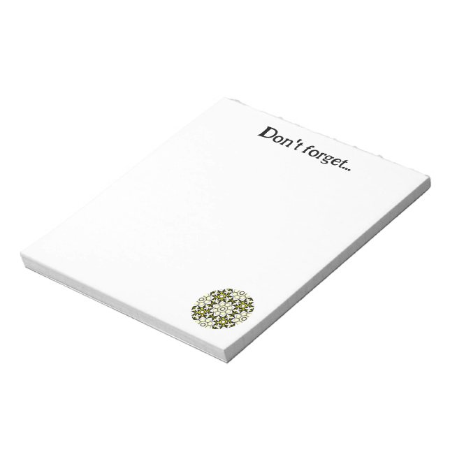 Bloco De Notas Arte do caleidoscópio 5 do Volume 1 (Invertido)