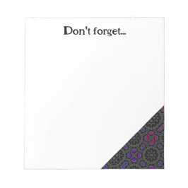 Bloco De Notas Arte do caleidoscópio do volume treze