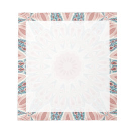 Bloco De Notas Arte Fractal do Caleidoscópio Moderno em greve