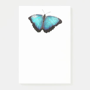 Bloco De Notas Arte natural da borboleta azul, ilustração fotográ