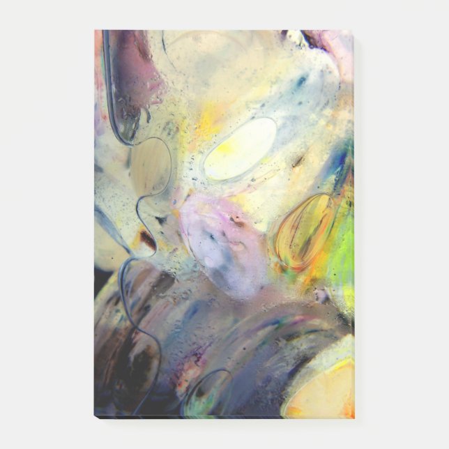 Bloco De Notas Arte original: "cores doces líquidas" (Frente)