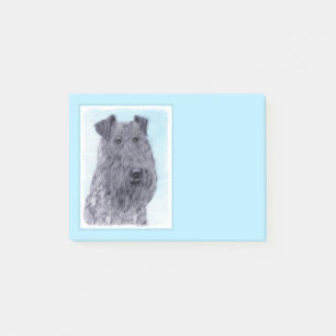 Bloco De Notas Arte original de cachorro caipira azul Kerry Terri