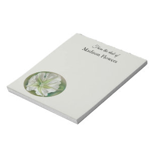 Bloco De Notas Arte Pastel de Moonflower da noite personalizada