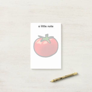 Bloco De Notas Arte Personalizada De Tomate Vermelho