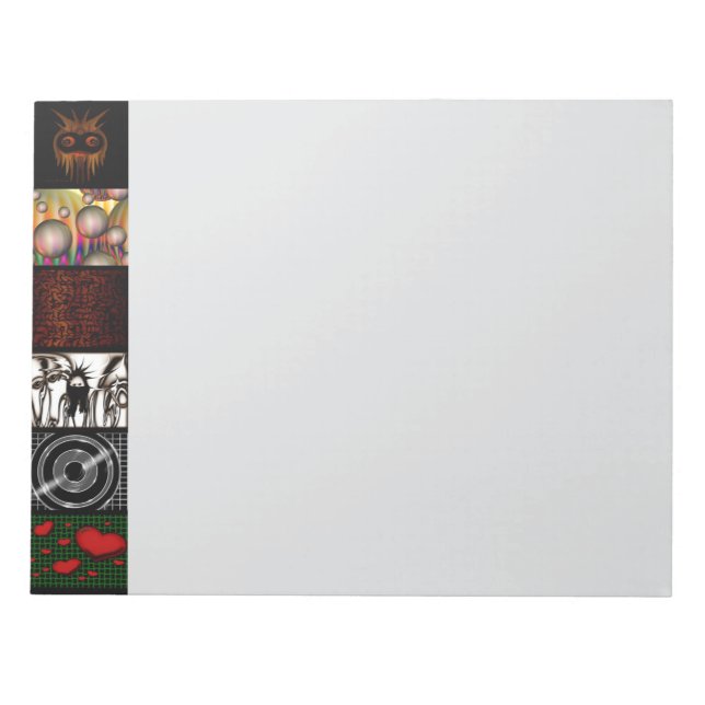 Bloco De Notas Arte Pop Decorativa em Padrão  (Frente)