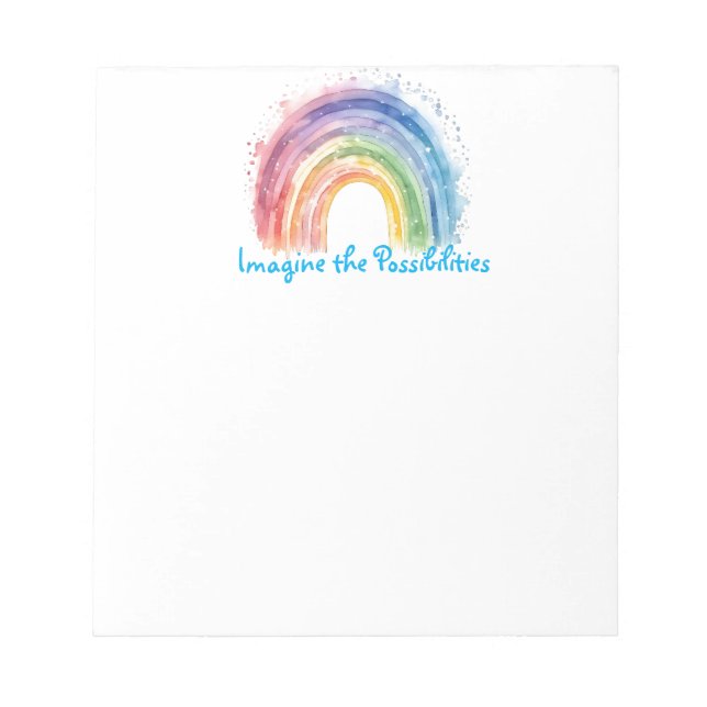 Bloco De Notas Arte Por Debi, Rainbow (Frente)
