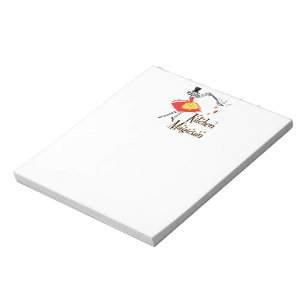 Bloco De Notas Arte Retrorna do Cozinhar da Kitchen Magika