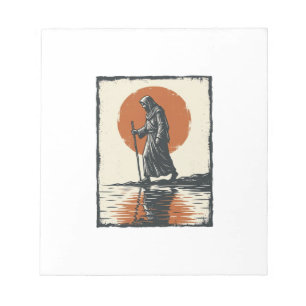 Bloco De Notas Arte Vetorial de Reflexo do Pôr do Sol da Figura A