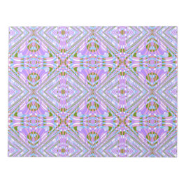 Bloco De Notas Artesãos Colorido Padrão Geométrico Roxo Suave