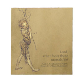 Bloco De Notas Arthur Rackham Puck Lord o que tolera CC0721