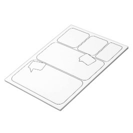 Bloco De Notas Artist Comics - Modelos de Painel em Branco