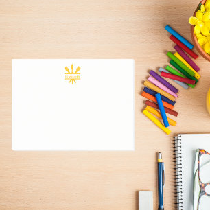 Bloco De Notas Artista emblema personalizado do pincel