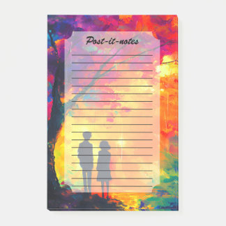 Bloco De Notas Árvore Colorida do Amor