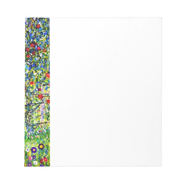Bloco De Notas Árvore da Apple Gustav Klimt (Frente)