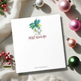Bloco De Notas Árvore de Palm de Notepads de Natal Tropical