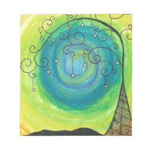 Bloco De Notas Árvore lunática