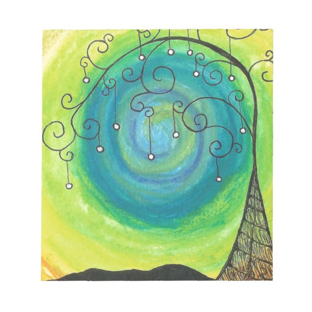 Bloco De Notas Árvore Whimsical (Frente)