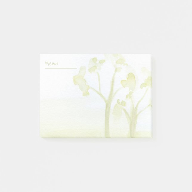 Bloco De Notas Árvores aquáticas verdes (Frente)