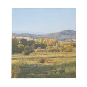 Bloco De Notas Árvores de Outono, Khancoban, Montanhas Nevadas, N