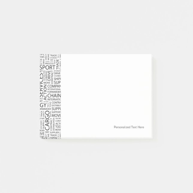 Bloco De Notas As LOGÍSTICAS modelam com palavras (Frente)