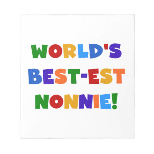 Bloco De Notas As melhores notas de cores nonnie Bright do mundo